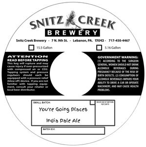 Snitz Creek Brewery You're Going Places