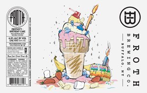 Frothsty - Birthday Cake Banana, Blueberry, Strawberry, Marshmallow, Vanilla & Strawberry Ice Cream