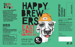 Siris Happy Brewers East Coast IPA