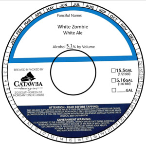 Catawba Brewing Co White Zombie June 2022