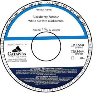 Catawba Brewing Co Blackberry Zombie