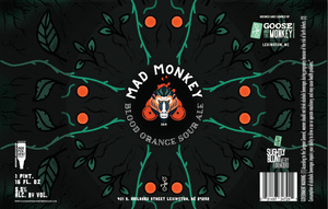Goose And The Monkey Brewhouse Mad Monkey Blood Orange Sour Ale