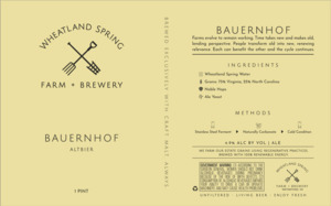 Wheatland Spring Farm + Brewery Bauernhof