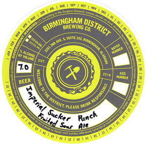 Birmingham District Brewing Co. Imperial Sucker Punch