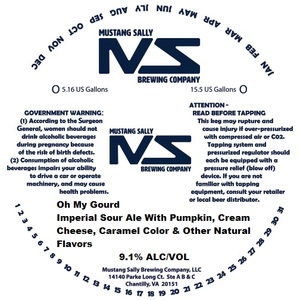 Mustang Sally Brewing Company, LLC Oh My Gourd