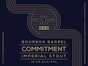 Saint Arnold Brewing Company Bourbon Barrel Commitment Variant 002 August 2022