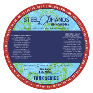 Steel Hands Brewing Rice Lager