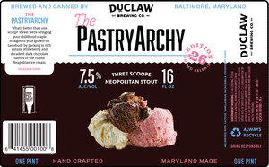 Duclaw Brewing Co. The Pastryarchy Three Scoops