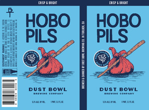 Dust Bowl Brewing Company Hobo Pilsner August 2022