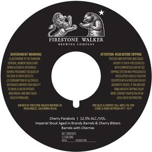 Firestone Walker Brewing Company Cherry Parabola August 2022