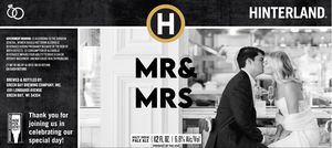 Hinterland Mr & Mrs August 2022