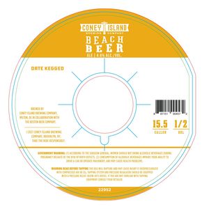 Coney Island Brewing Company Beach Beer August 2022