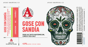 Avery Brewing Co. Gose Con Sandia August 2022