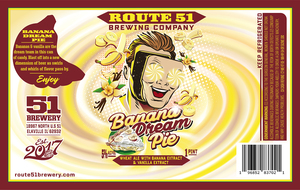 Route 51 Brewing Company Banana Dream Pie September 2022