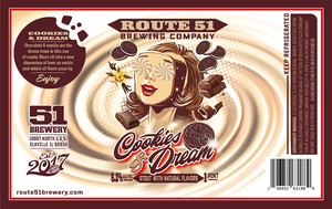 Route 51 Brewing Company Cookies & Dream September 2022