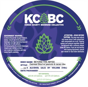 Kings County Brewers Collective Beyond The Abyss August 2022