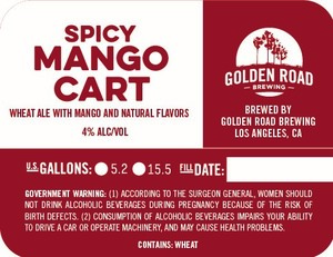 Golden Road Brewing Spicy Mango Cart August 2022
