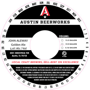 John Aleway Golden Ale August 2022