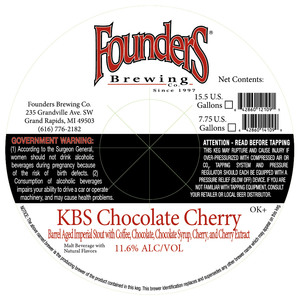 Founders Kbs Chocolate Cherry