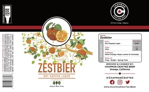 Chapman Crafted Beer Zestbier