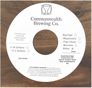 Commonwealth Brewing Co Seven