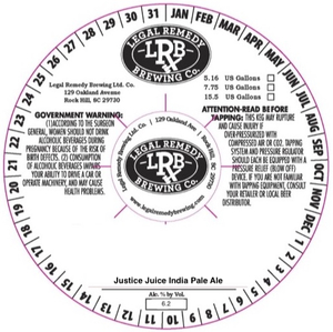 Legal Remedy Brewing Justice Juice India Pale Ale