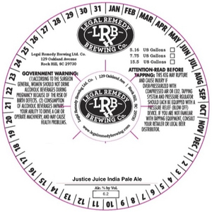Legal Remedy Brewing Justice Juice India Pale Ale