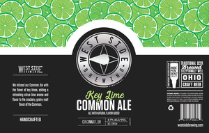 West Side Brewing Key Lime Common Ale September 2022