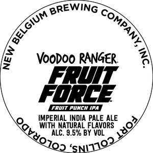 New Belgium Brewing Company, Inc. Voodoo Ranger Fruit Force September 2022