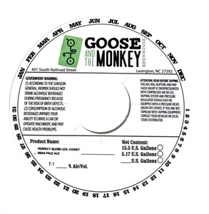 Goose And The Monkey Brewhouse Perfect Blend Lex-coast India Pale Ale