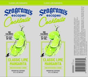 Seagram's Escapes Cocktails Classic Lime Margarita September 2022