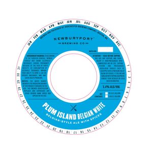 Newburyport Brewing Co Plum Island Belgian White