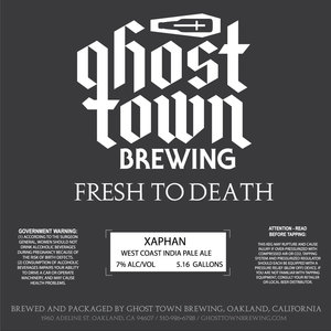 Ghost Town Brewing Xaphan