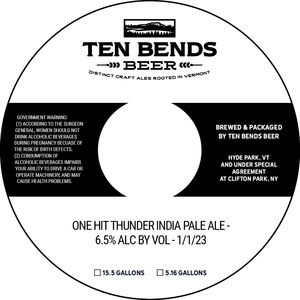One Hit Thunder India Pale Ale