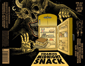 Abomination Brewing Company Tiramisu Midnight Snack January 2023