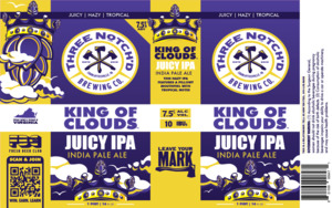 Three Notch'd Brewing Co. King Of Clouds January 2023