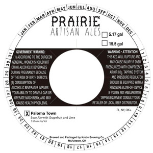 Prairie Artisan Ales Paloma Town January 2023