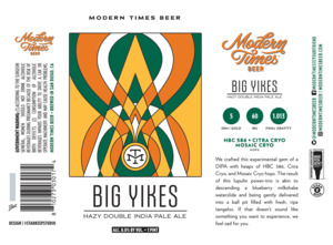 Modern Times Beer Big Yikes Hazy Double India Pale Ale January 2023