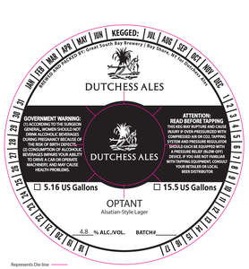 Dutchess Ales Optant January 2023