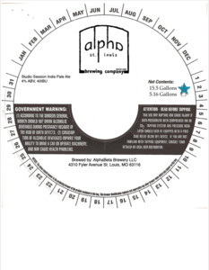 Alphabeta Brewery LLC Studio Session India Pale Ale