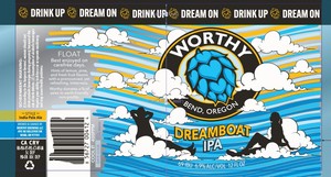 Worthy Brewing Dreamboat IPA January 2023