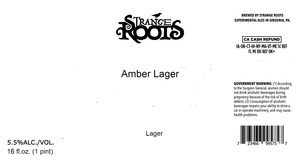 Strange Roots Amber Lager