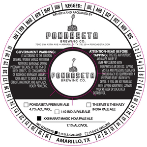 Pondaseta Brewing Co Xxiii Karat Magic