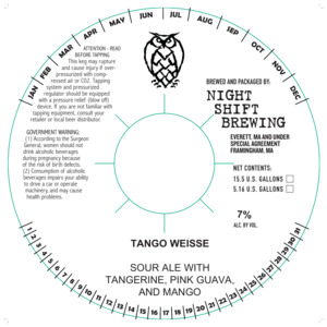 Night Shift Brewing Tango Weisse