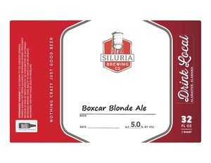 Siluria Brewing Company Boxcar Blonde Ale January 2023
