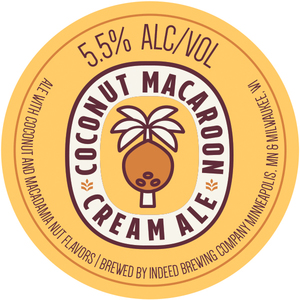 Indeed Brewing Company Coconut Macaroon Cream Ale