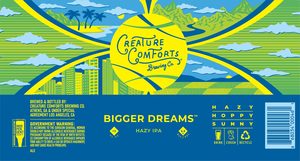 Creature Comforts Brewing Co. Bigger Dreams January 2023