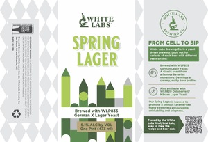 Spring Lager Brewed With Wlp835 German X Lager Yeast