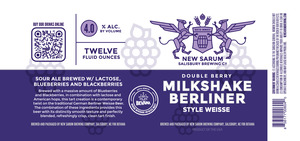 New Sarum Salisbury Brewing Co. Double Berry Milkshake Berliner Style Weisse