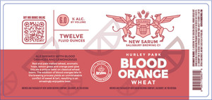 New Sarum Salisbury Brewing Co. Hurley Park Blood Orange Wheat